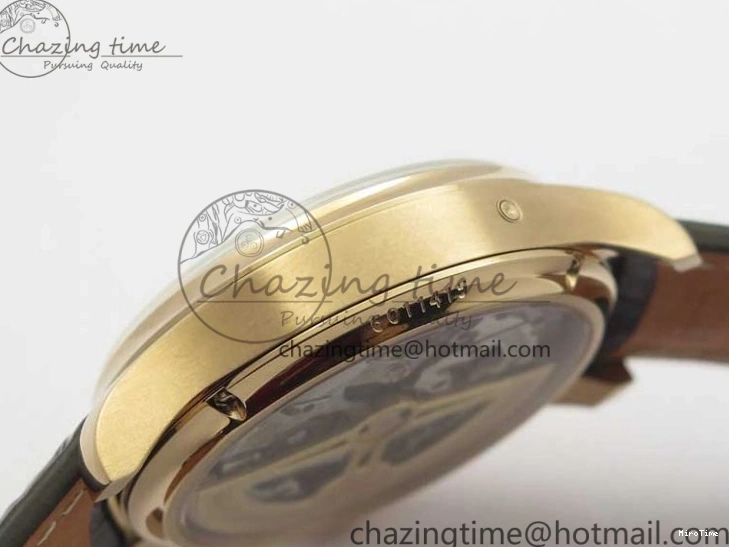 MIROTIME 0308 Compact Portugieser Perpetual Calendar IW503302 RG V9F 1:1 Best Edition White Dial on Brown Leather Strap A 7113